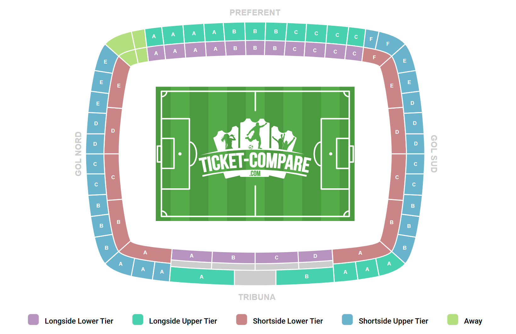 Estadi Montilivi Seating Plan