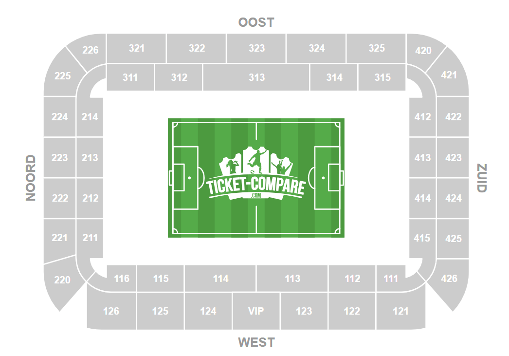 Jan Breydelstadion Seating Plan