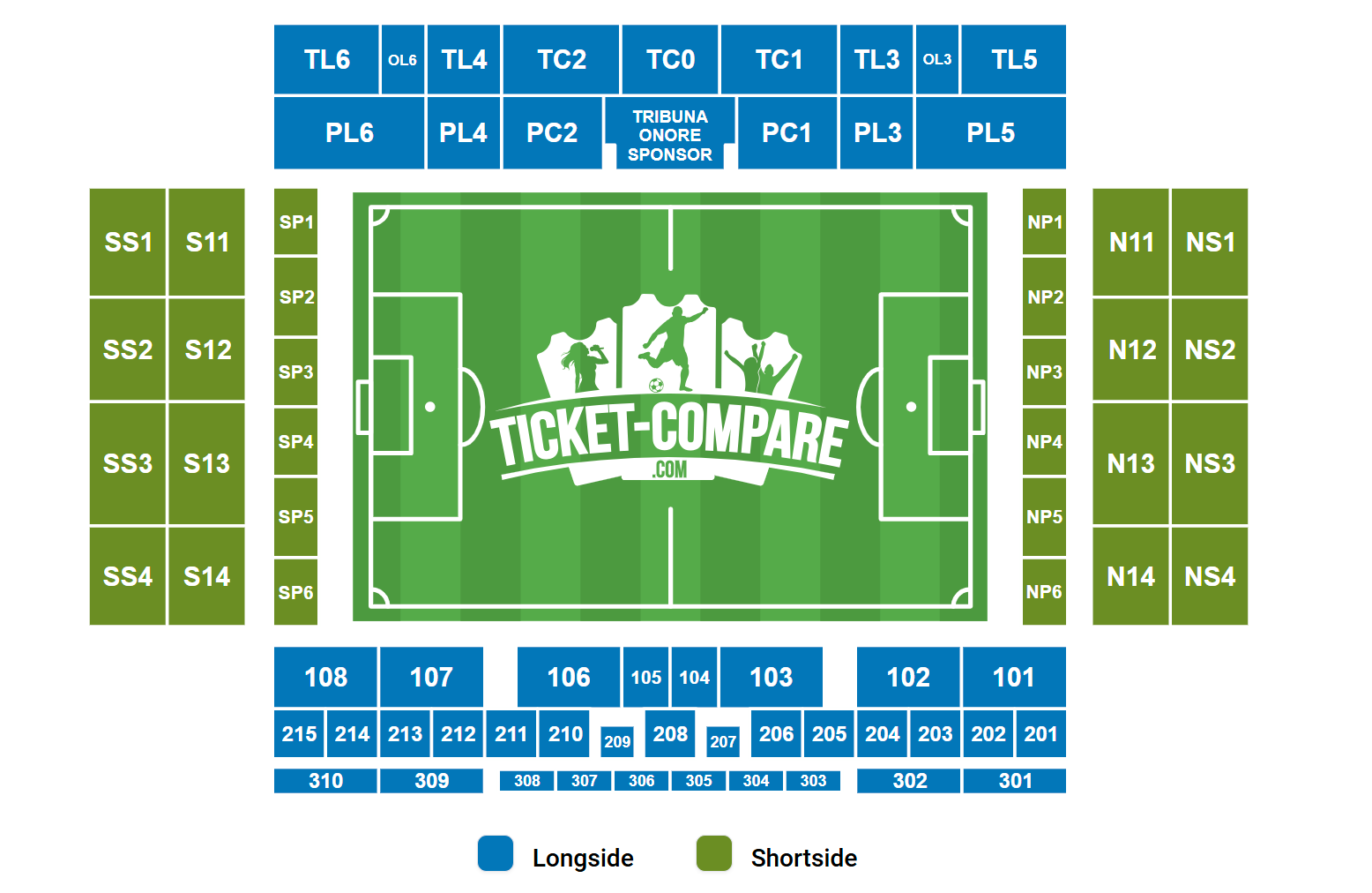 Cornella-El Prat Stadium Seating Plan