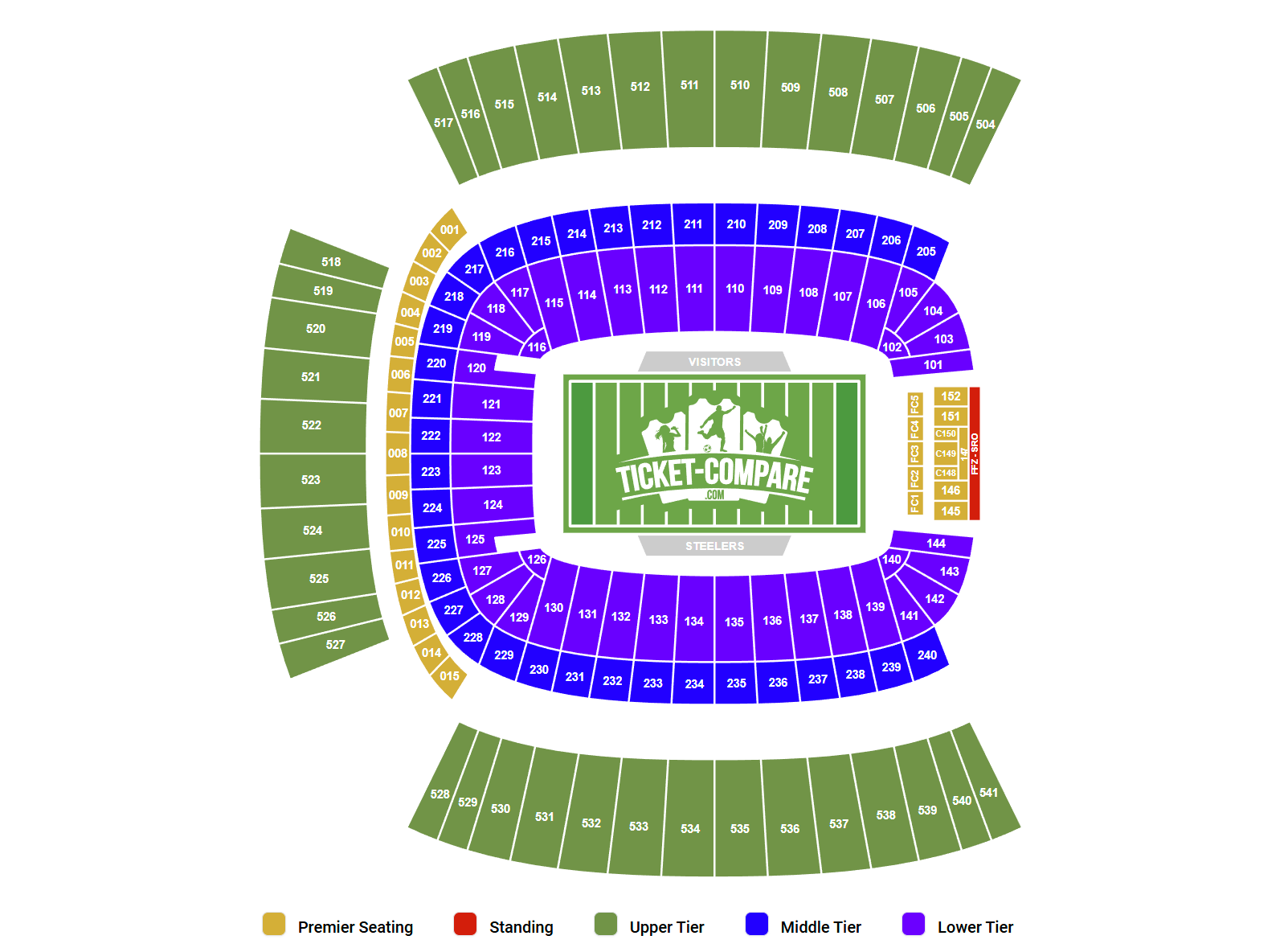 Acrisure Stadium Seating Plan